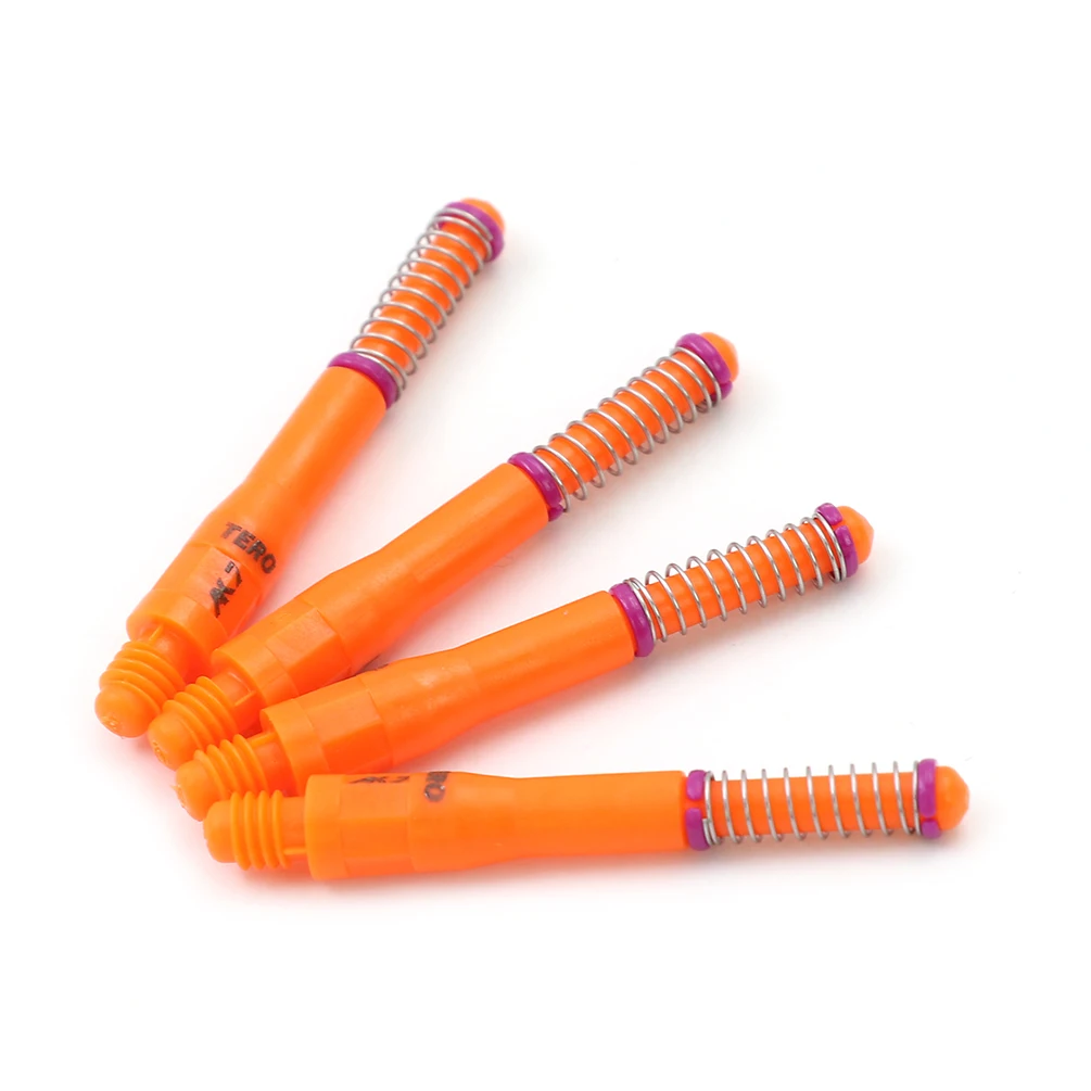 CUESOUL 4 pcs AK7 Dart Shafts Built-in Spring Telescopic-Orange