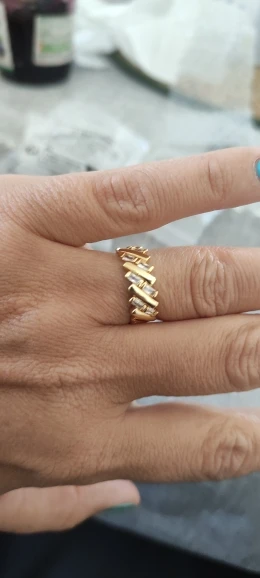 Fashion Gold Color Stainless Steel Rings photo review