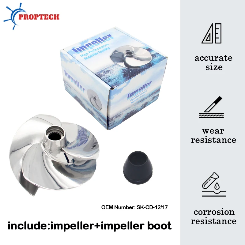 Fit Seadoo Jet Ski Impeller Spark Ace 900/ Spark Ace 900 Ho/ PARK Trixx 140mm 3 Blades Replaced Solas 12/17