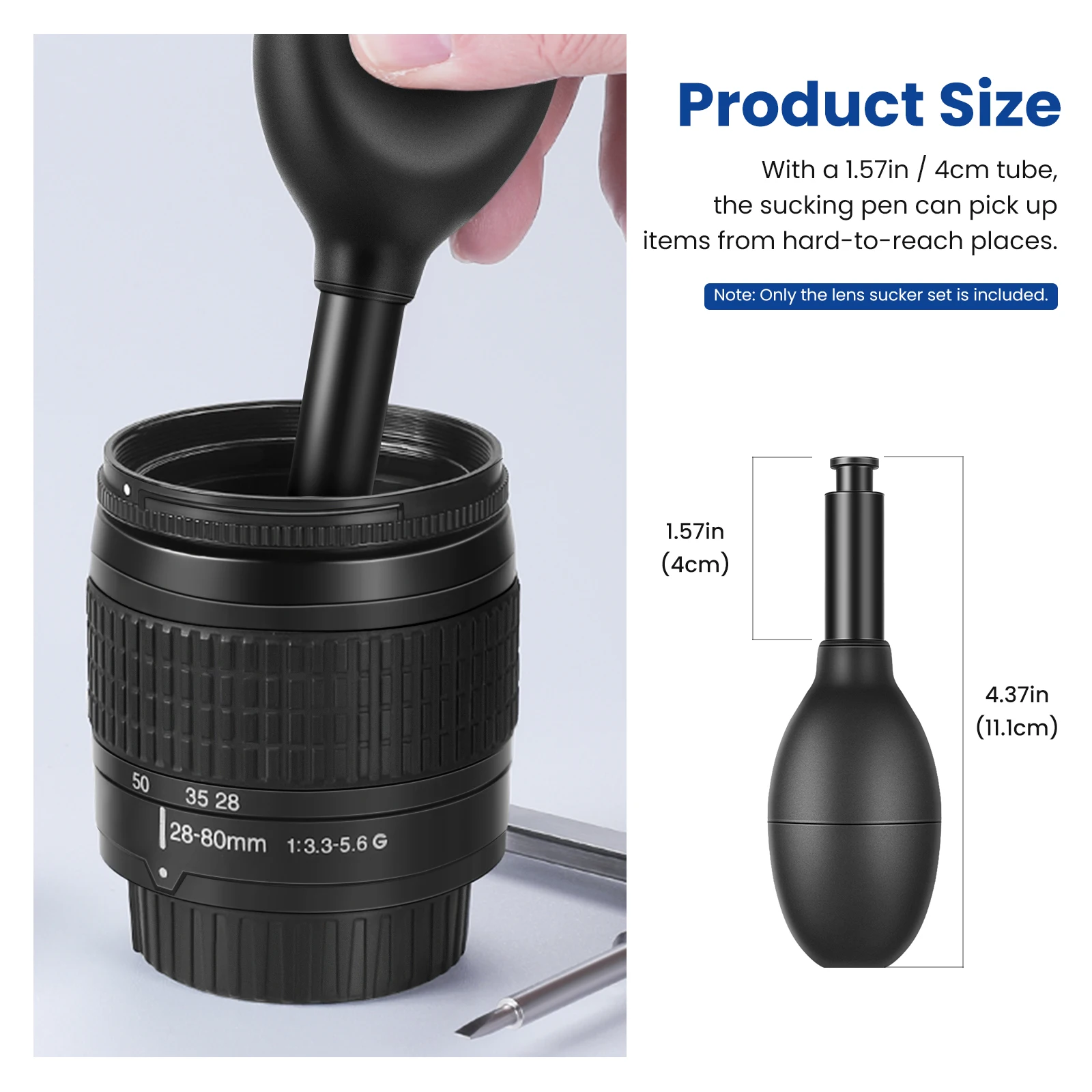 8-In-1 Lens Sucker Kit,IC Pick Up Vacuum Suction Pen with 7 Interchangeable Suct