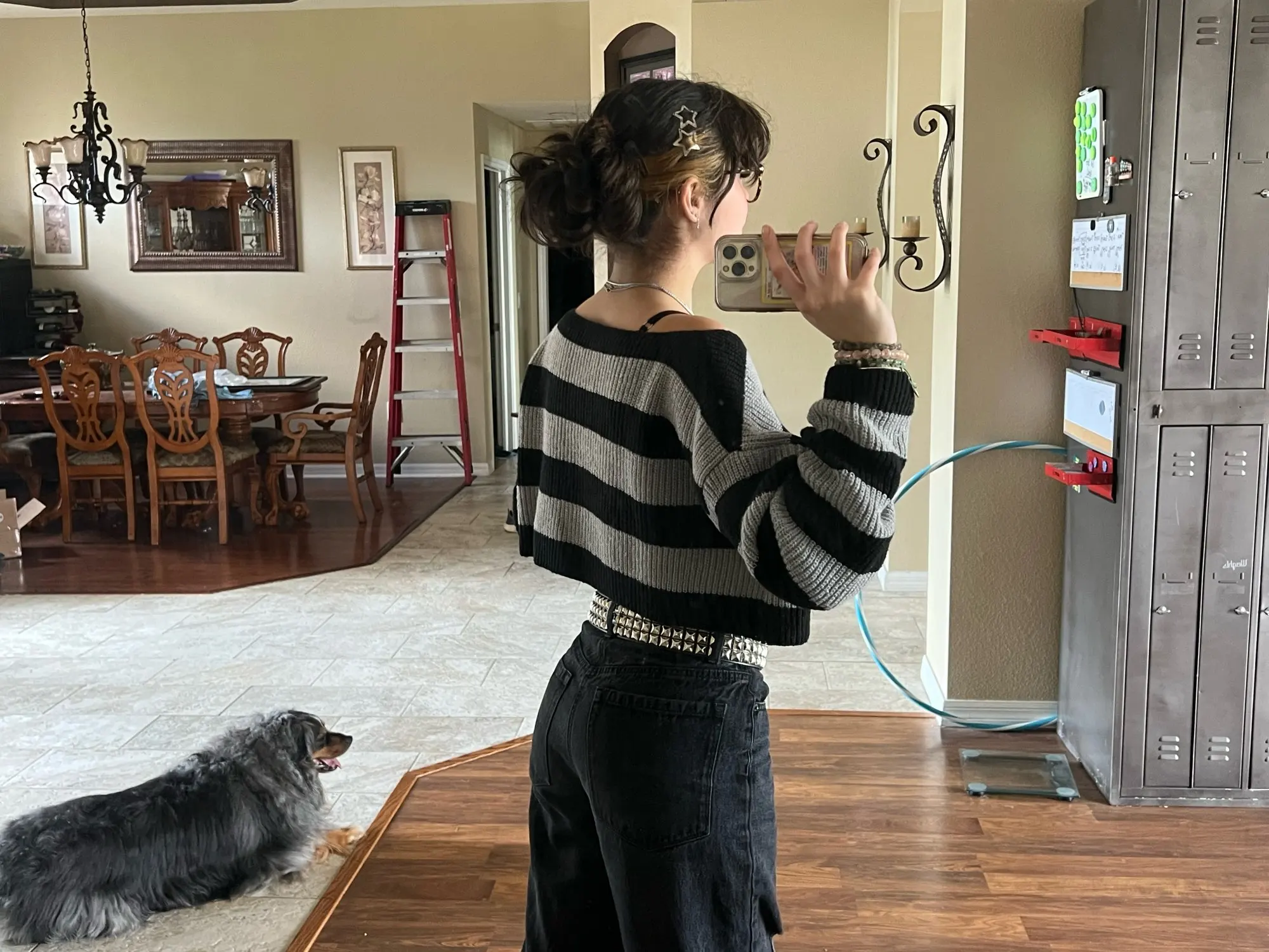 E-girl Gothic Striped Knitted Pullovers 2000s Retro Dark Academia Sweater photo review
