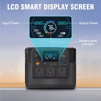 Pure Sine Wave Outdoor Camping RV /Emergency (CE ）1200W 2000W Lithium Generator AC Power Bank Solar Portable Power Station 2