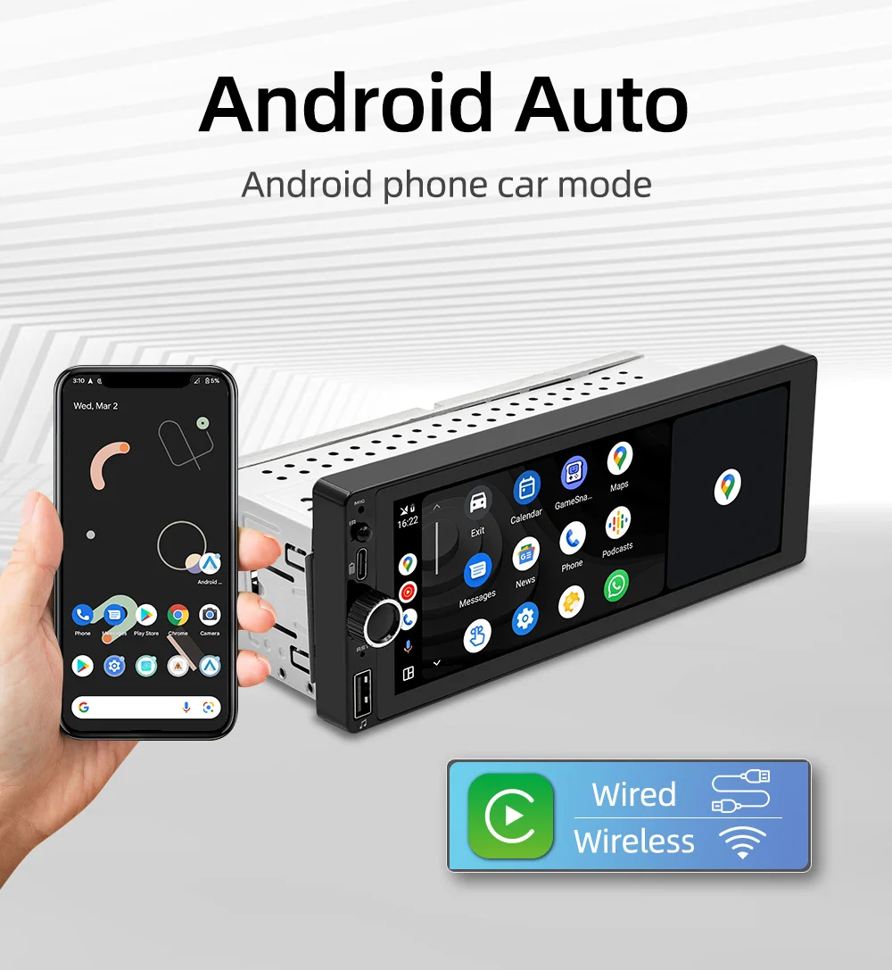 1 Din MP5 Car Radio 6.86'' MP5 Player Wired Carplay Android Auto Universal Multimedia Player Mirror Link Car Stereo 10 Ac6e2d535963c489ba011af06198883eeV 1 Din MP5 Car Radio 6.86'' MP5 Player Wired Carplay Android Auto Universal Multimedia Player Mirror Link Car Stereo