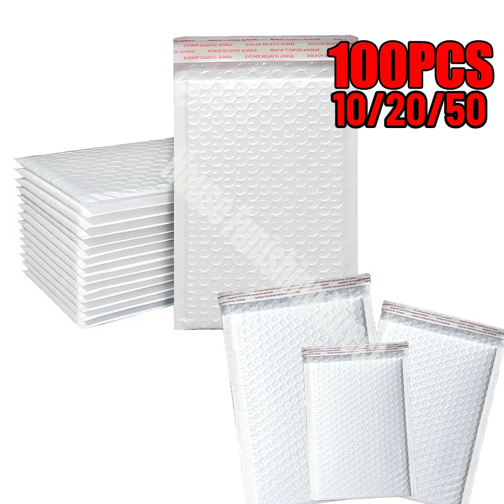 10-100pcs Bubble Mailers Padded Envelope for Packaging Mailing Gift Self Seal Shipping Bags bubble mailers