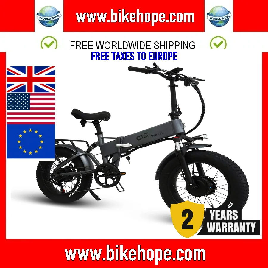 2024 New CMACEWHEEL RX20MAX E-bike 750W*2 Powerful Dual motor Electric Bicycle 48V 17AH 20inch*4.0 Fat Tyre Foldable Ebike