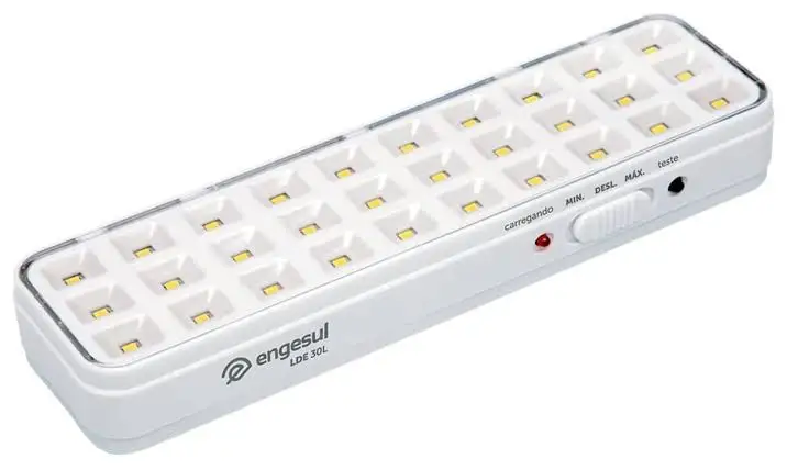 Kit 2 Luminária de Emergência 30leds Bateria Recarregável photo review