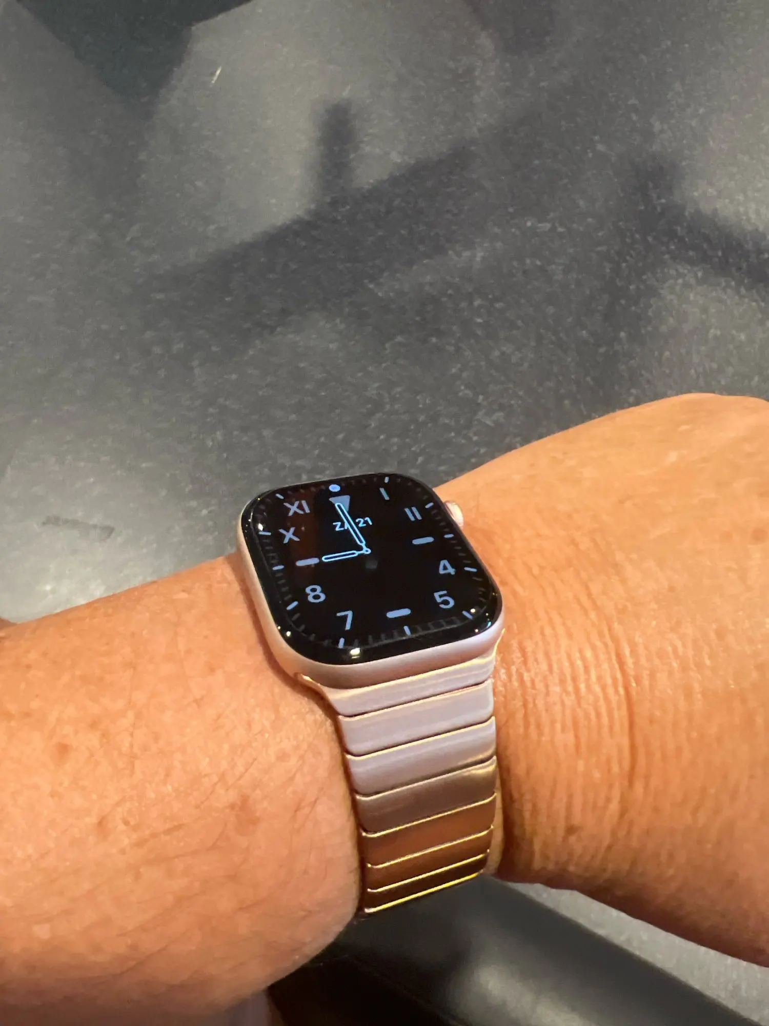 Pulseira de cor de titânio para apple watch ultra 2 49mm 10 46mm 9 8 7 5 4 se 6 loop para iwatch 45mm 41 42 44mm pulseira de aço inoxidável photo review