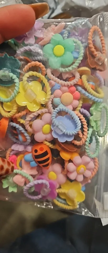 Cute Cartoon Elastic Hair Bands photo review