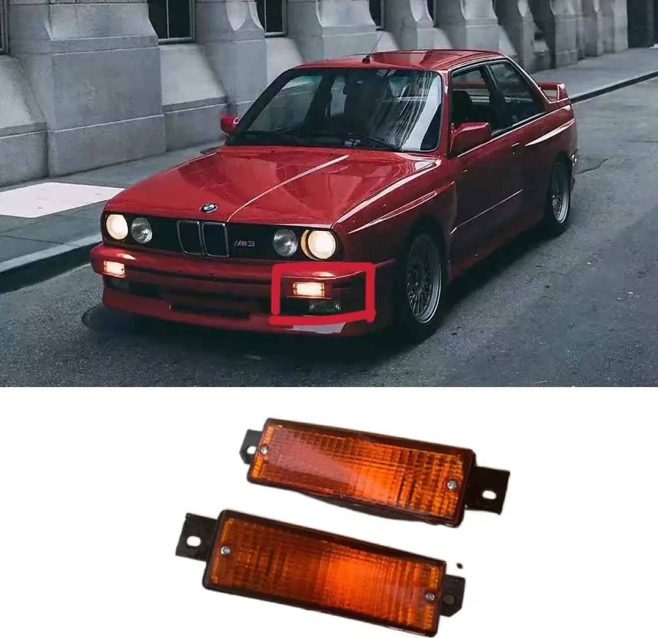 

Front crystal lamp for BMWE30
