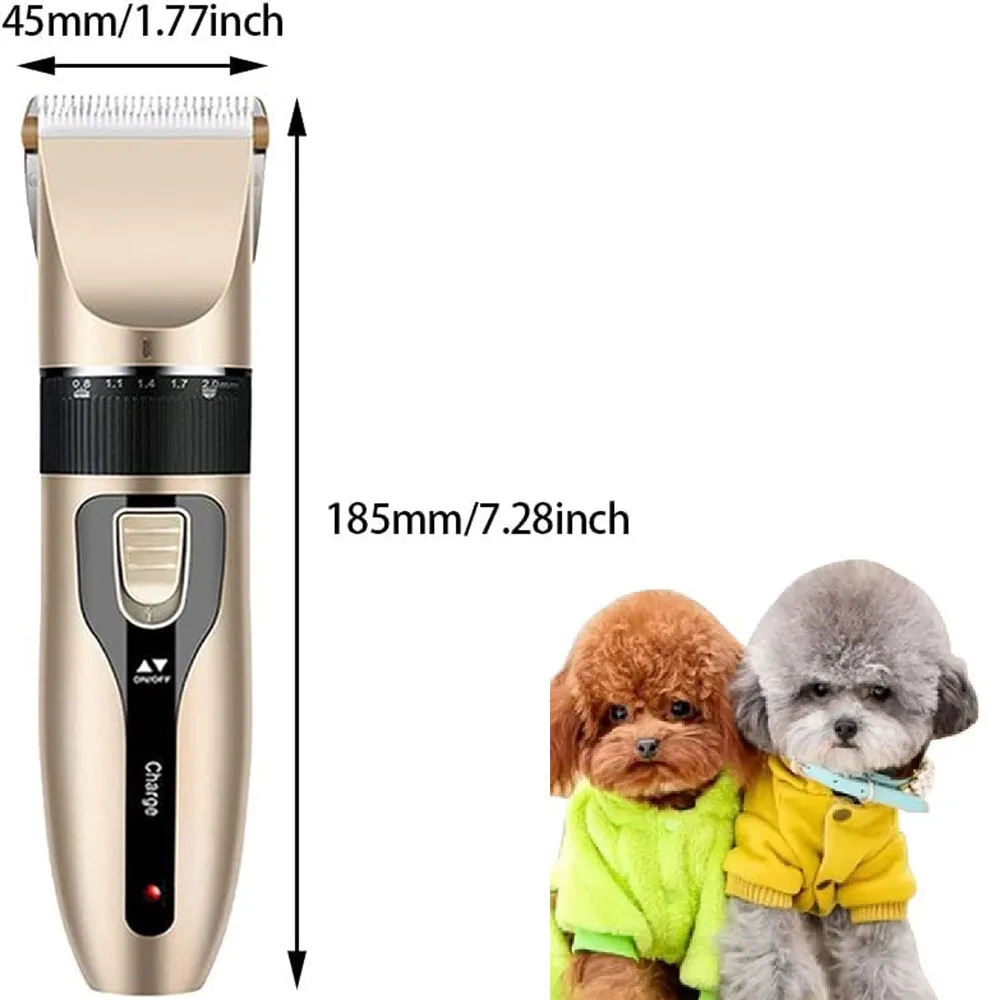 Dog Clipper Electric Pet Shaver Hair Trimmer Tool Rechargeable Cat Dog Groom Clipper With 4 Restriction Brush For Small Animal pet grooming clipper