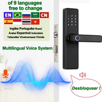 RAYKUBE K20 9-language Biometric Fingerprint Door Lock Electronic Door Lock with  Tuya APP/IC Card/Password/ Key Unlock - Image 5
