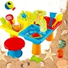 25pcs Beach Table Sand Play Toys Set 4-in-1 Sand Water Table with Fun Sea & Beach Accessories Summer Children Outdoor Games 5