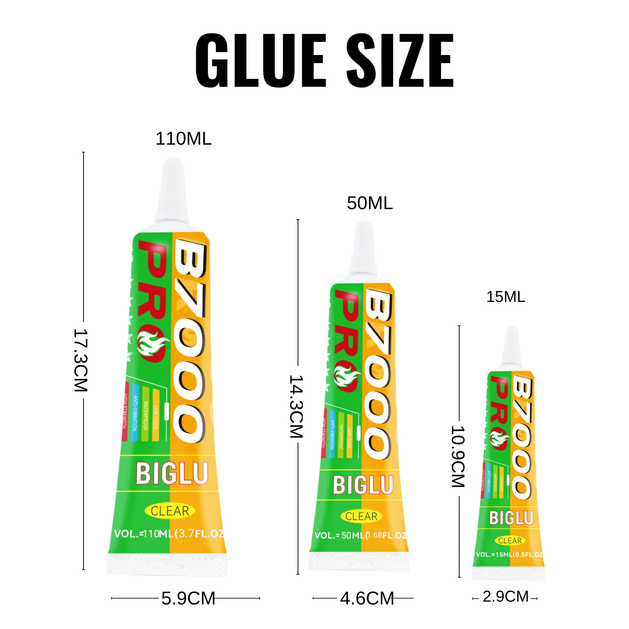 Ac72291339cbb4da48e5d9e9c71854e51A BIGLU B7000 PRO Glue Clear Contact Universal Glass Plastic DIY Phone Repair Adhesive B-7000 With Precision Applicator