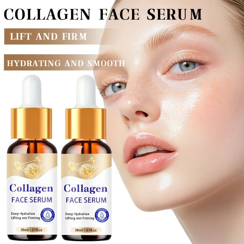 GSWP Collagen Facial Moisturising Serum, Providing Deep Hydration, Lift and Firm. Leaves Skin Looking Healthy, Smooth.30/60/90ml