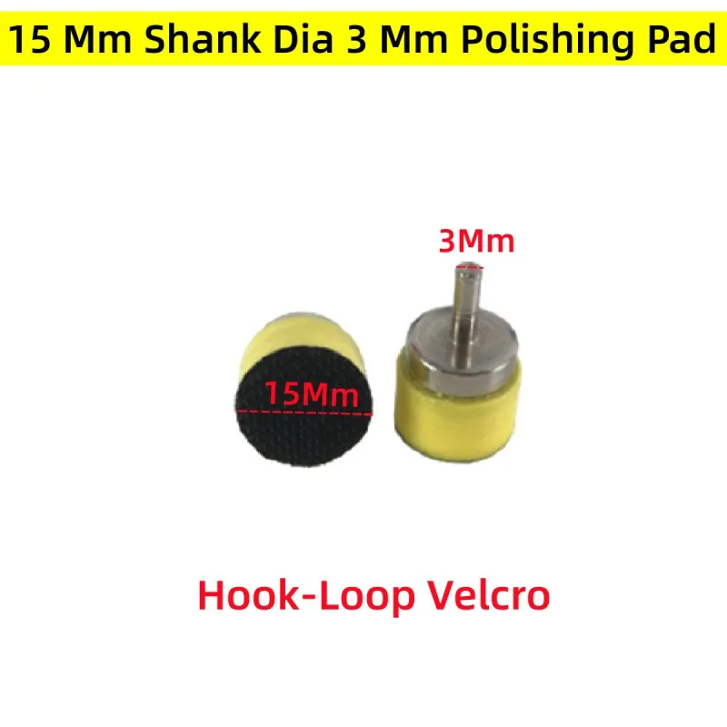 15/25/30/38 Mm Mini Sanding Pad Shank Dia 3mm Sandpaper Self Adhesive Hook-Loop Backing Plate Abrasive Disc Sander Polisher Pads