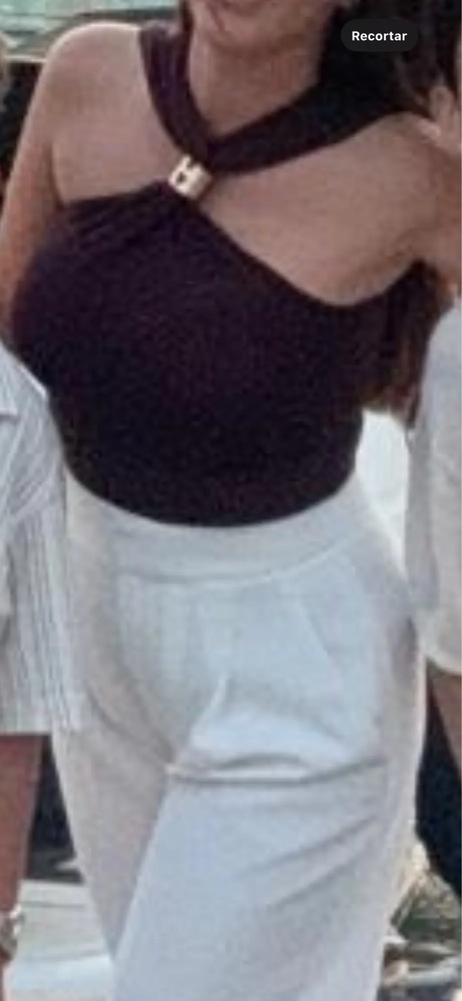 Women's Fashion Knit Halterneck Tank Top photo review