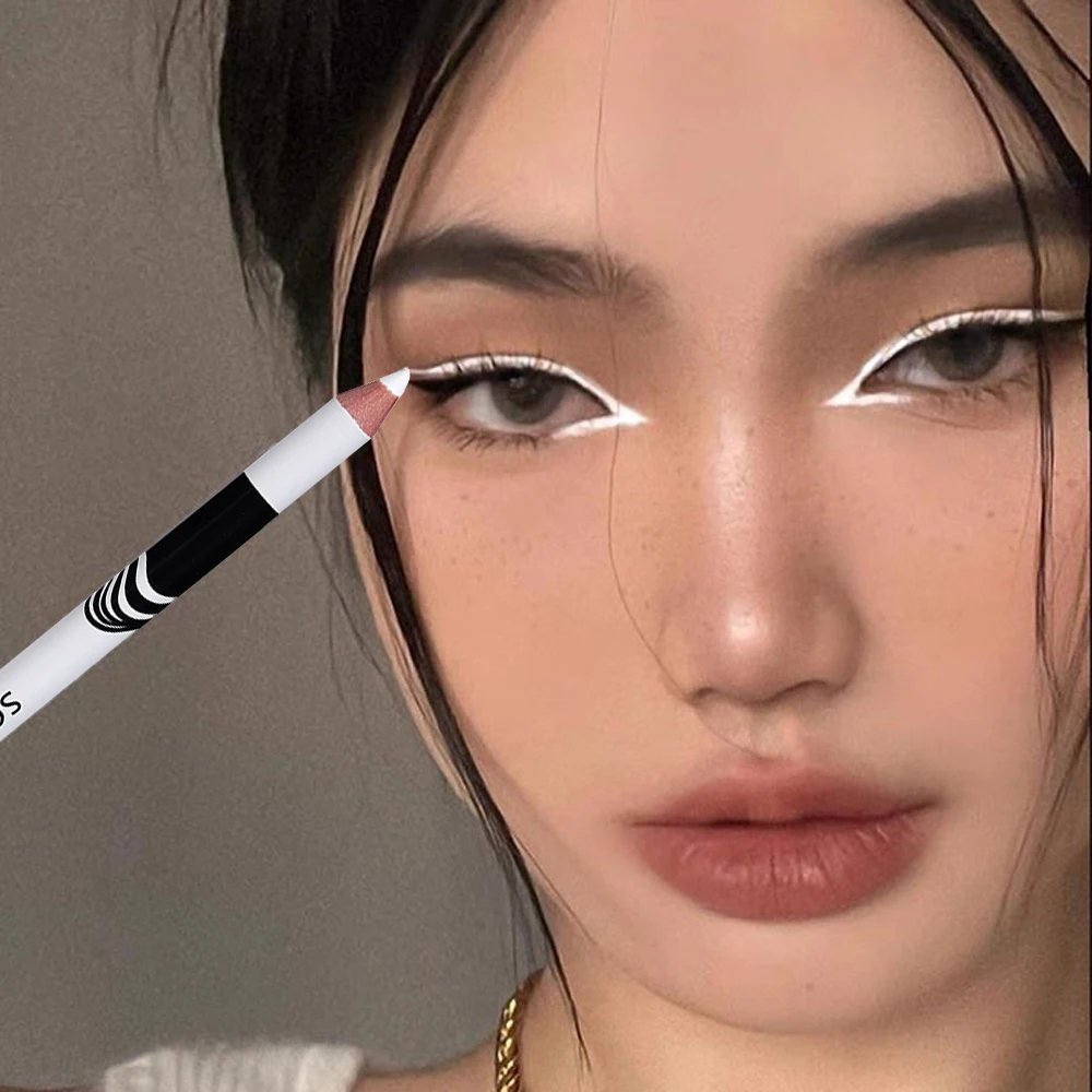 

Белая подводка для глаз карандаш гладкая легко носить водостойкая Стойкая подводка для глаз карандаш для глаз белый косметический инструмент Быстрая доставка