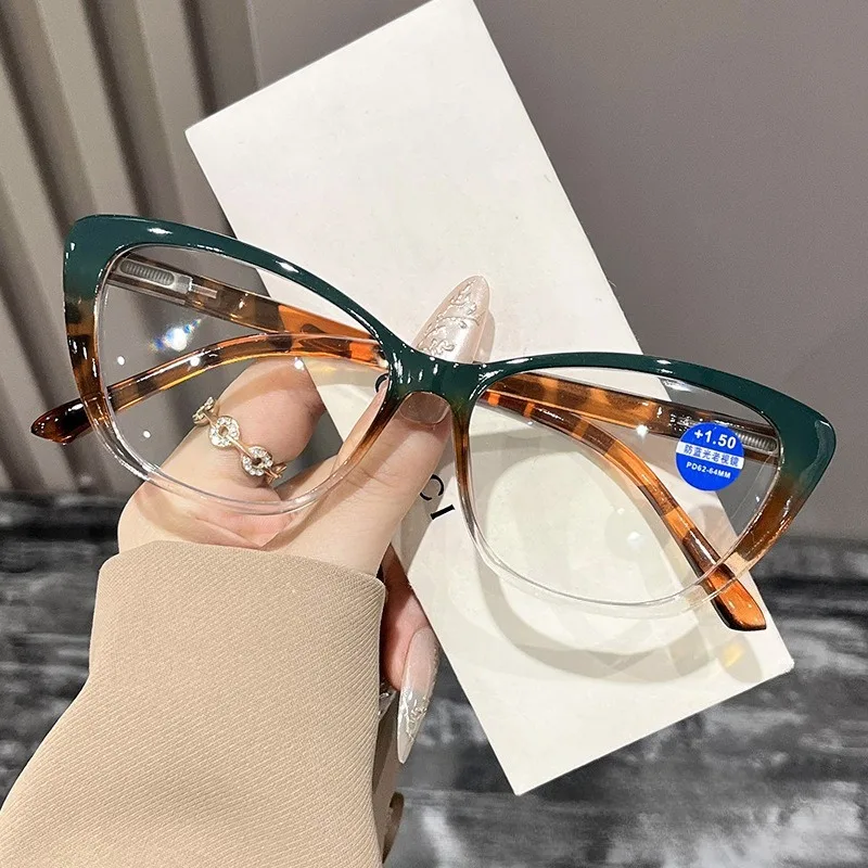 2025 New Style Reading Glasses for Women Fashion Men Oversized Square Prescription Glasses Large Frame Anti-blue Presbyopia - 4