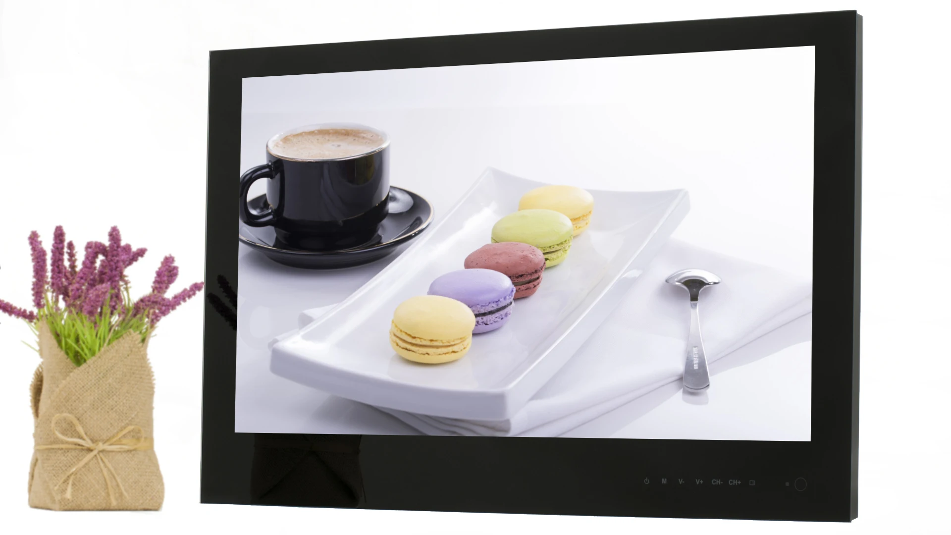 AVEL 23.8 Inch LED Kitchen/Cabinet TV Smart TV with Full HD, 1080p, High Brightness, WI-FI, HDMI ( Model), AVS240WS