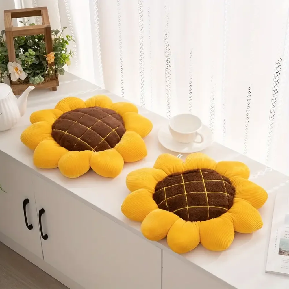 Sunflower Pillow Room Decor Sofa Decoration Cushion Bed Headrest Seat Cushion Plush Tatami Bay Window Pillow 4
