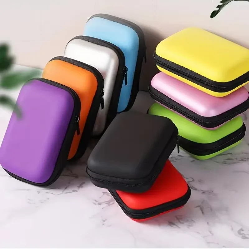 Headphone Storage Bag 1pc Portable Waterproof EVA For Travel