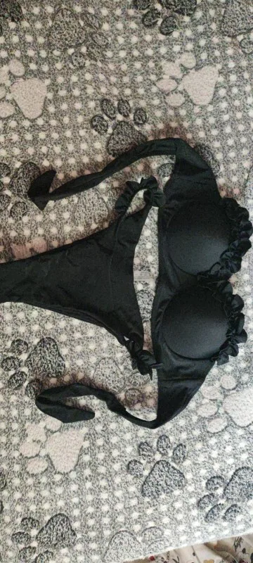 Sexy Ruffled Frilled Bra Cup Bikini 2025 Women Bandeau Swimsuit Female Swimwear Two Pieces Bikini Set Push Up Bathing Suit Swim photo review