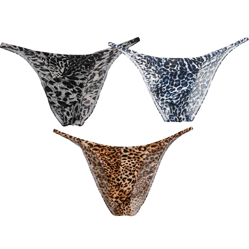 Men's Leopard Bikini Briefs Unleash Confidence With Cheeky Low Rise Stylish Shorts Underwear Comfort Make Wild At Heart