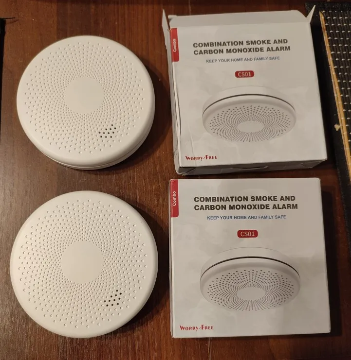 2 in 1 wifi smoke CO alarm detector sensor with Smart Life app photo review