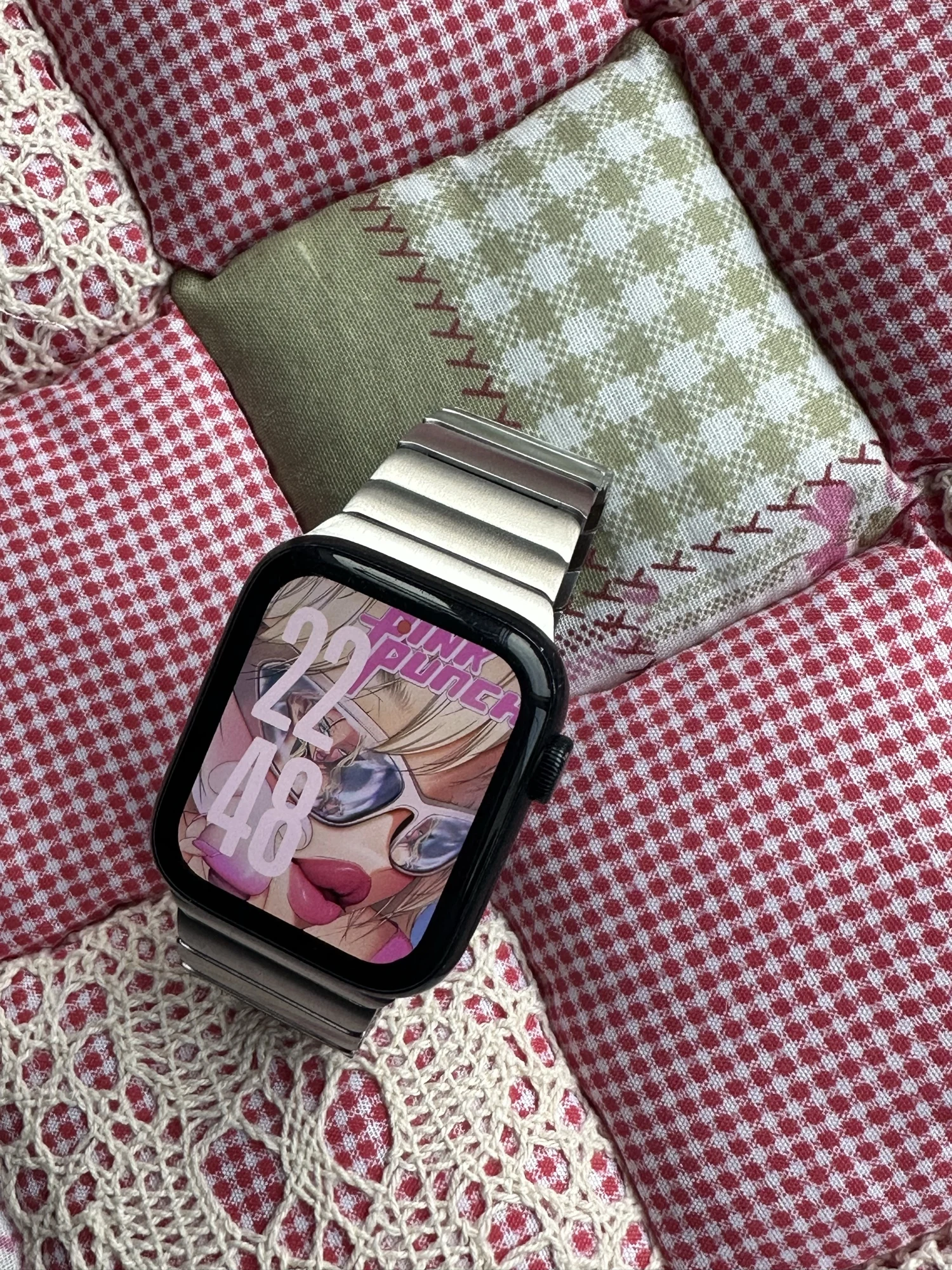 Pulseira de cor de titânio para apple watch ultra 2 49mm 10 46mm 9 8 7 5 4 se 6 loop para iwatch 45mm 41 42 44mm pulseira de aço inoxidável photo review