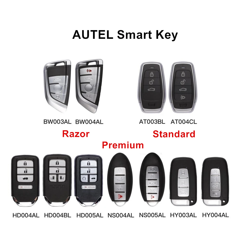 1/2/3/5pcs Universal Multiple-models AUTEL MaxiIM KM100 IKEY Series Smart Remote Car Keys for BMW/HONDA/NISSAN/Hyundai