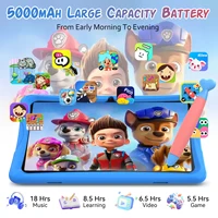 Tablette pour enfants KINGRID K10 10'' Android 15 4 Go de RAM + 8 Go extensibles 64 Go de ROM WiFi 5G Widevine L1 5000 mAh Tablette PC Android Contrôle parental 6