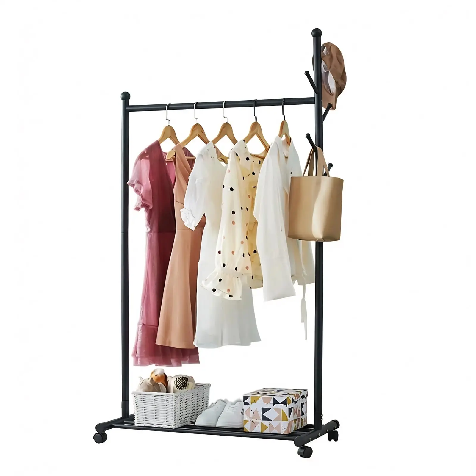 Kledingrek in de kleur zwart