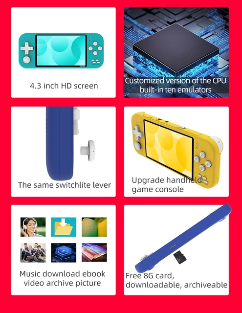 DAXX POWKIDDY X20 Console De Jeux Portable, Console De Jeux Retro De 4