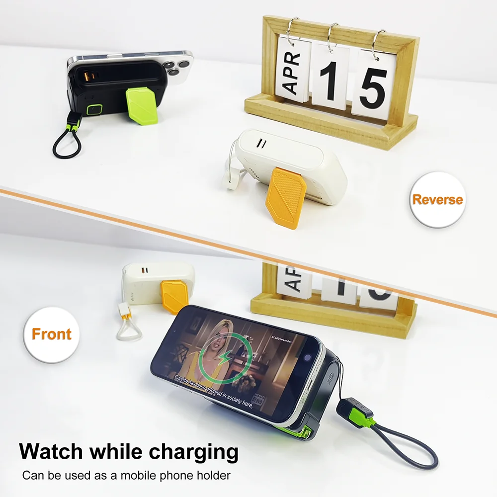 M&W  fast chagring wireless power bank 22.5w with stand 20,000mah waterproof & sturdy design 3