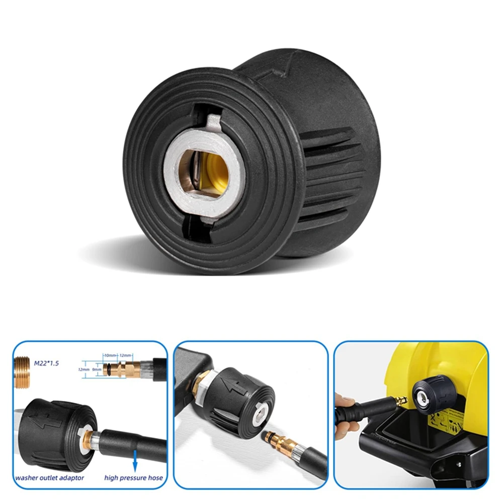 Pressure Washer Quick Fitting Adapter for Gun and Power Washer to M22 14mm Female Fitting For Karcher Lavor Bosch