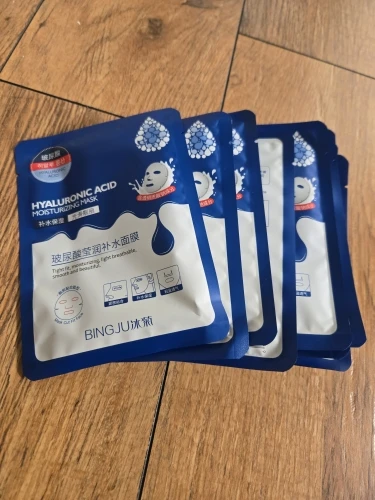 10pcs Hyaluronic Acid Hydrating Facial Mask Sheet Masks for Face Hydrating Shrinking Pores Moisturizing Face Masks photo review