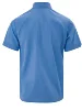 Men's Summer Lapel Solid Short Sleeve Shirt with Two Pockets Casual Button Comfort Cardigan 3