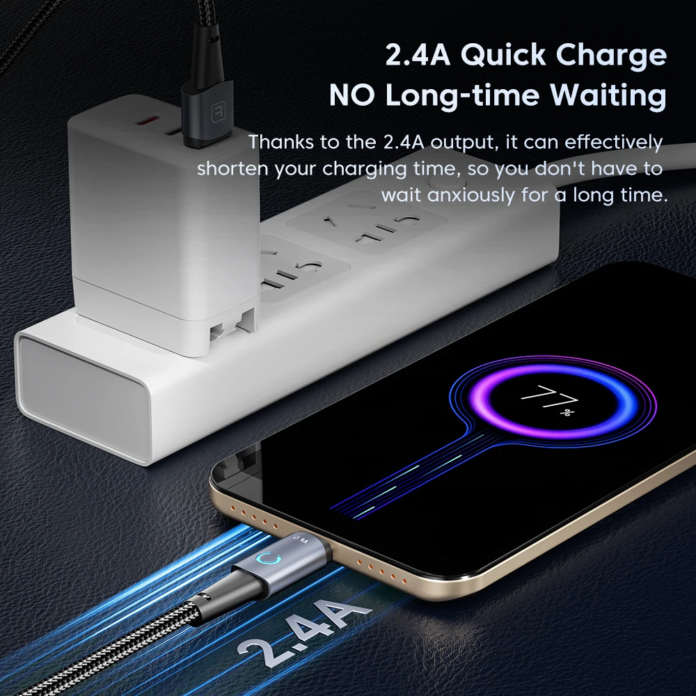 Micro USB Cable Fast Charger Cable For Xiaomi Redmi Huawei Realme