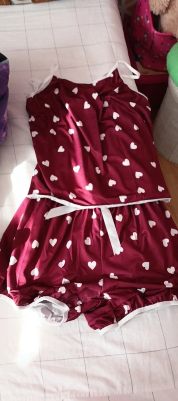 Luxe Spaghetti Strap Summer PJ Set - Breathable Comfort Sleepwear photo review