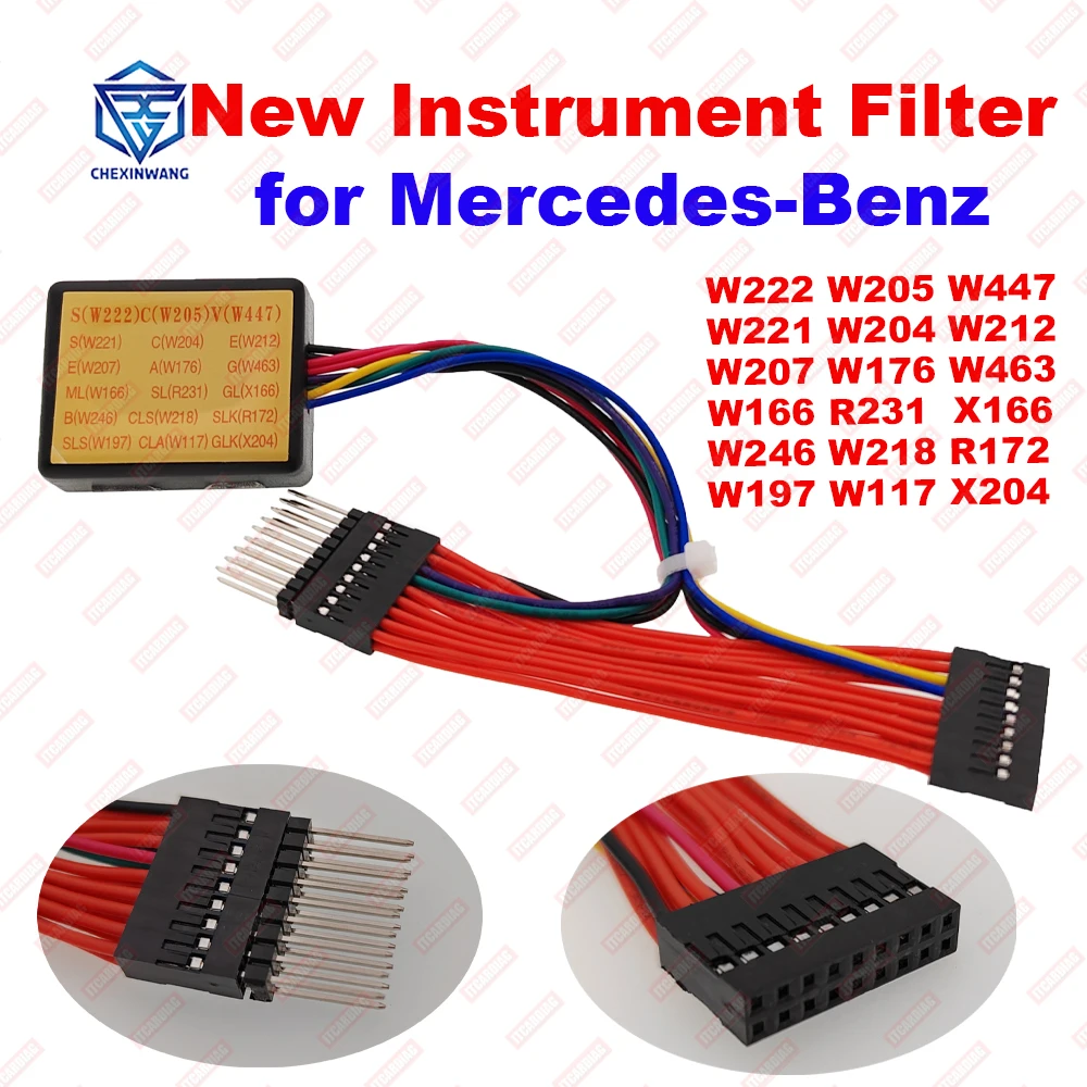 For Mercedes-Benz New Car Instrument Filter for W205 W222 W447 W221 W212 W204 W176 W218 X204 KM Filter Kilometer Can Blocker