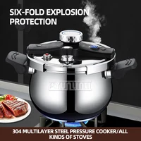 Household large capacity Pressure Cooker 304 Stainless Steel Pressure Cooker Gas Stove Induction Cooker Universal 1