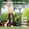Giraffe Tools Garden Hose Lightweight Lay Flat Water Pipe Kink Free Flexible Hose with 9 Spray Function Nozzle(Black) 6