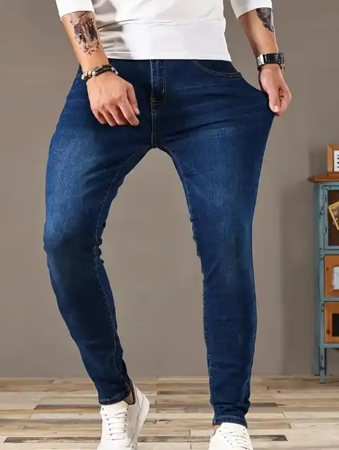 Calça Skinny Jeans Masculina Premium | Lycra + Conforto | Estilo Moderno com Caimento Perfeito!