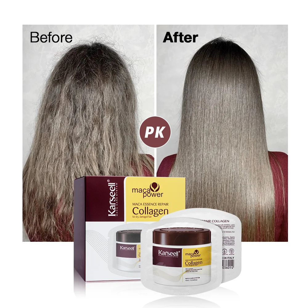 Karseell 24 パック/箱コラーゲン ヘアマスク エッセンス