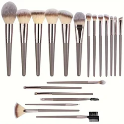 Premium Makeup Brush Set - Soft, Fluffy Beauty Tools for Foundation, Eyeshadow, Blush, and Kabuki Application (BR20)