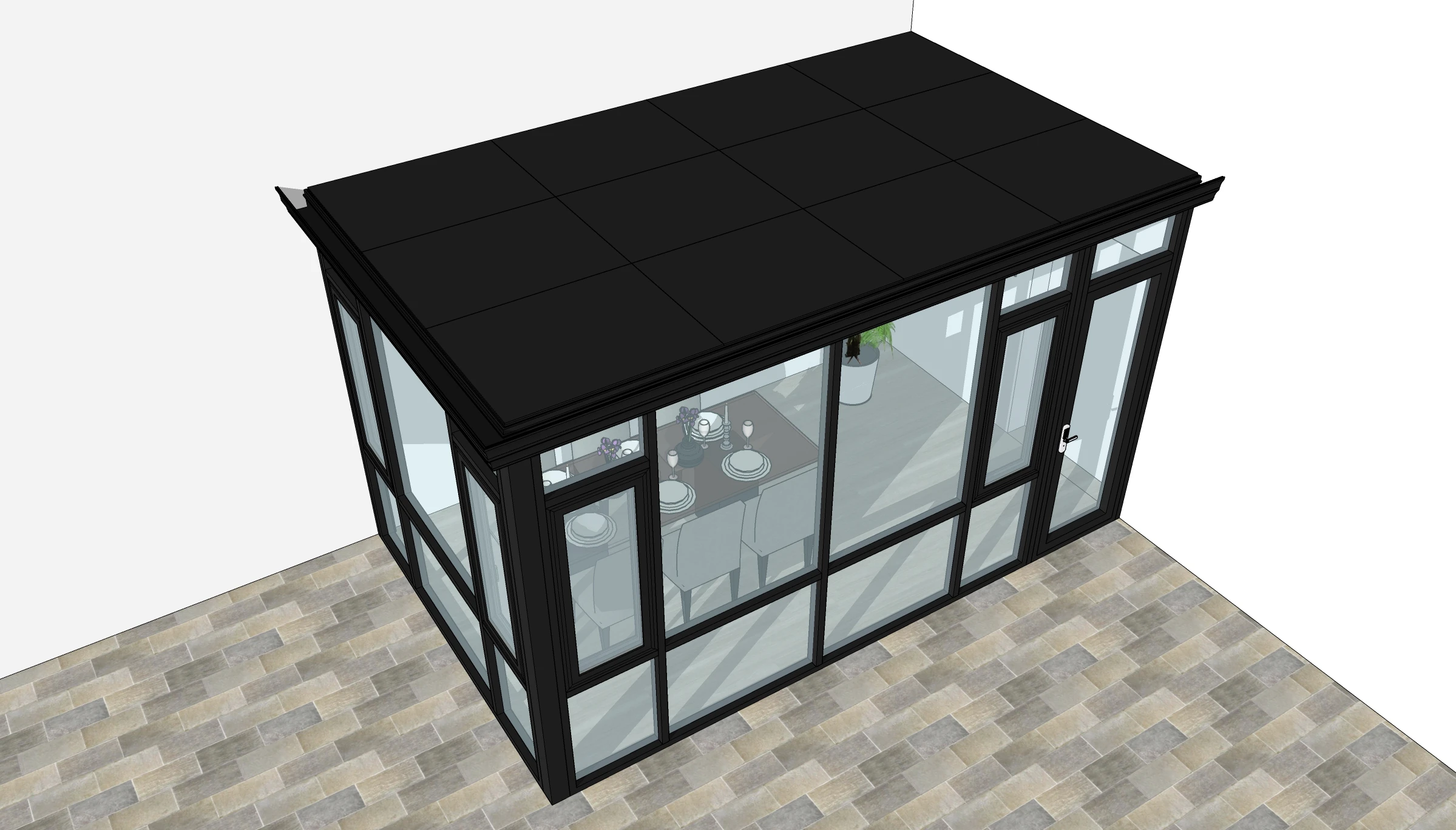 Sunroom Kits Direct factory Supplier Aluminium Sun room Glass House Garden Houses