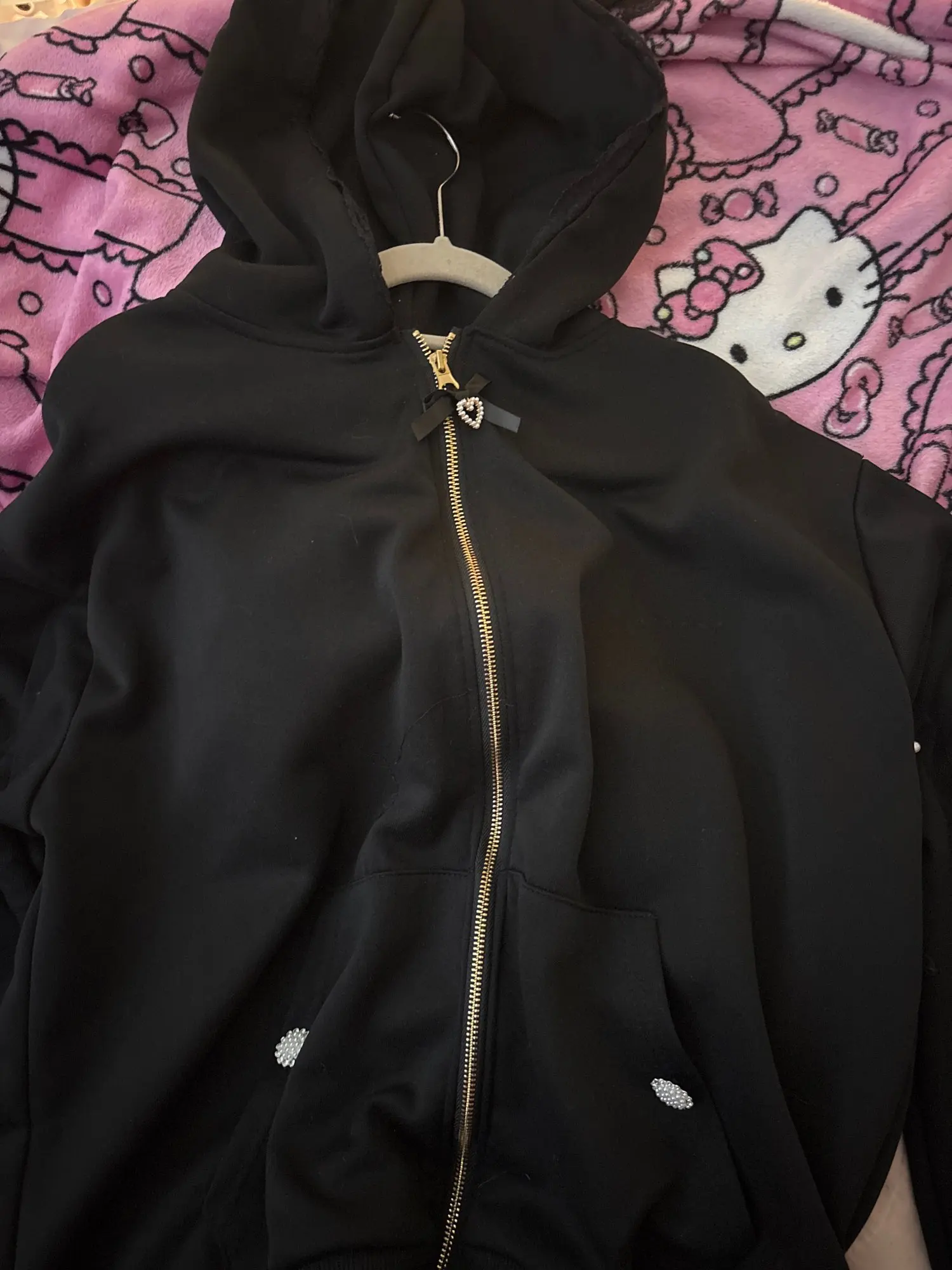 Rabbit Eared Cardigan Hoodie - Cutecore Aesthetic photo review