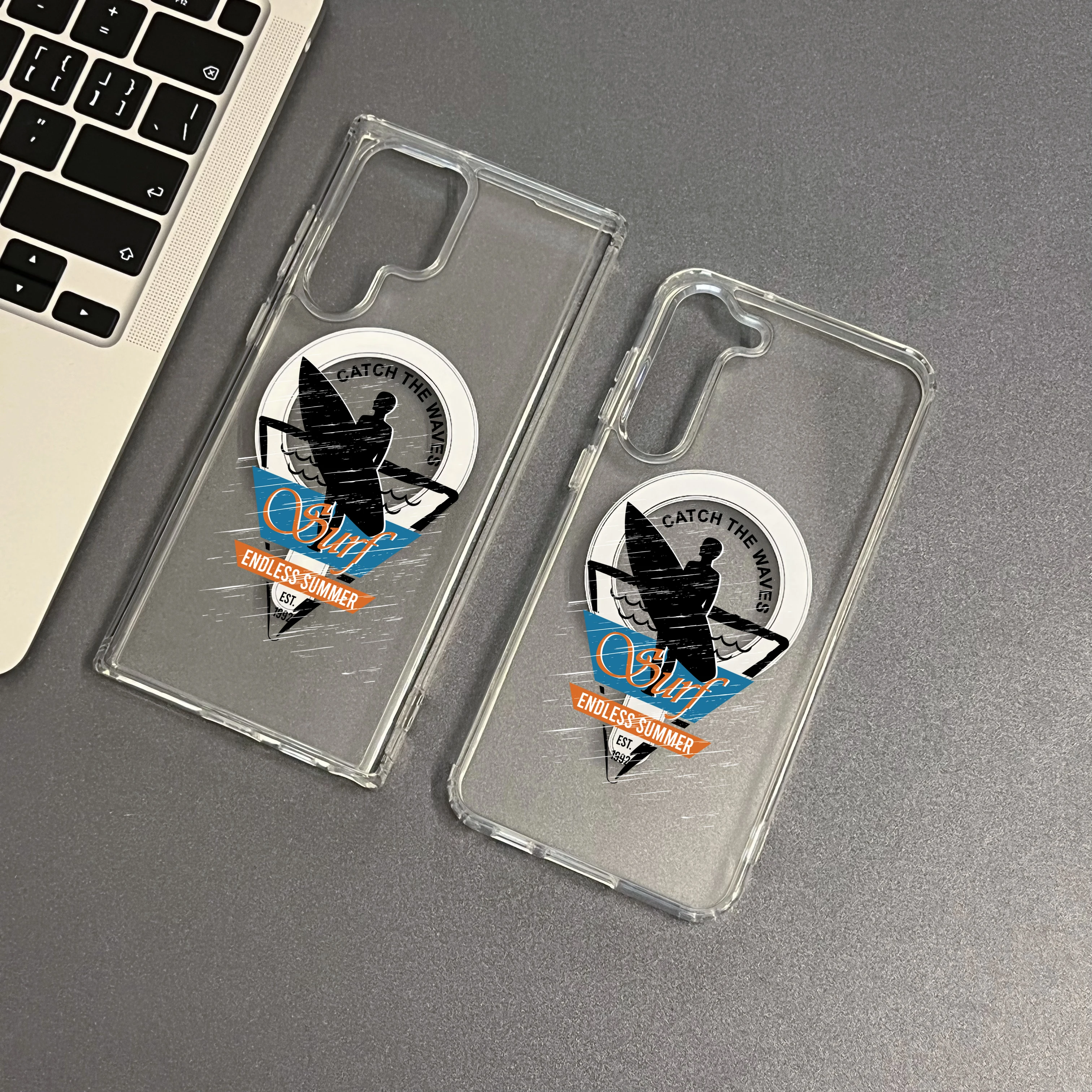 

Creative cool featured surfer boy case endless summer phone case acrylic for sumsung S22 S23 Plus Ultra A396