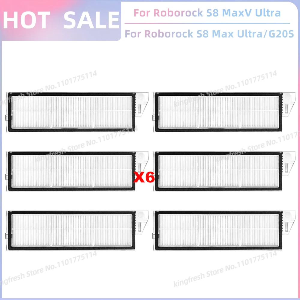 Kit Accessoires Roborock S8 MaxV Ultra SOBEAU - 26 Pièces | 2 Brosses, 4 Filtres HEPA, 4 Lingettes, 6 Brosses Latérales