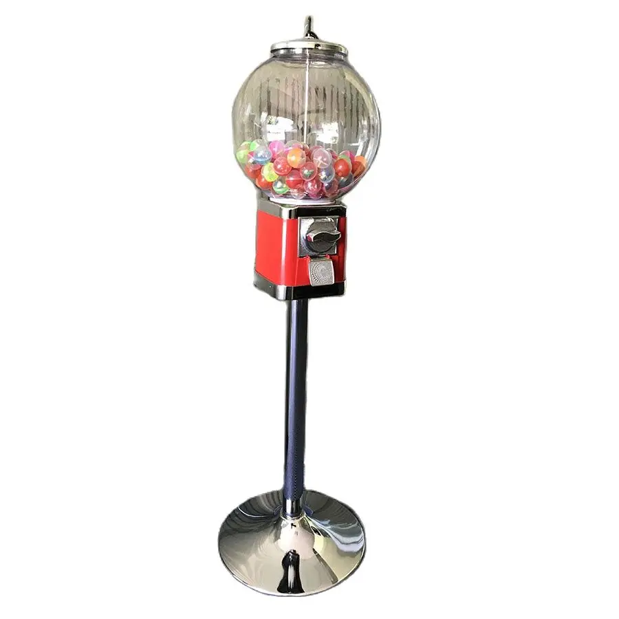 Coin Operated Floor-standing/Desktop Tabletop Candy Vendor Big Capsule Upright Chewing Gum Vending Machine Penny